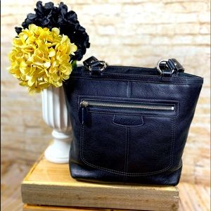 Coach Black Leather Penelope Lunch Tote